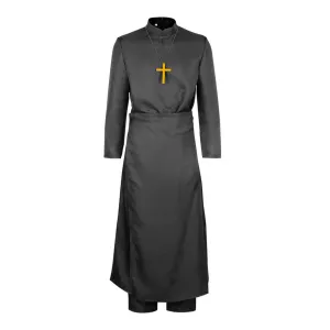 Shiro Seijo to Kuro Bokushi Saint Cecilia and Pastor Lawrence Cosplay Costume Coat Pants Halloween Carnival Suit