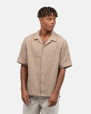 Short sleeve knit shirt Mocha