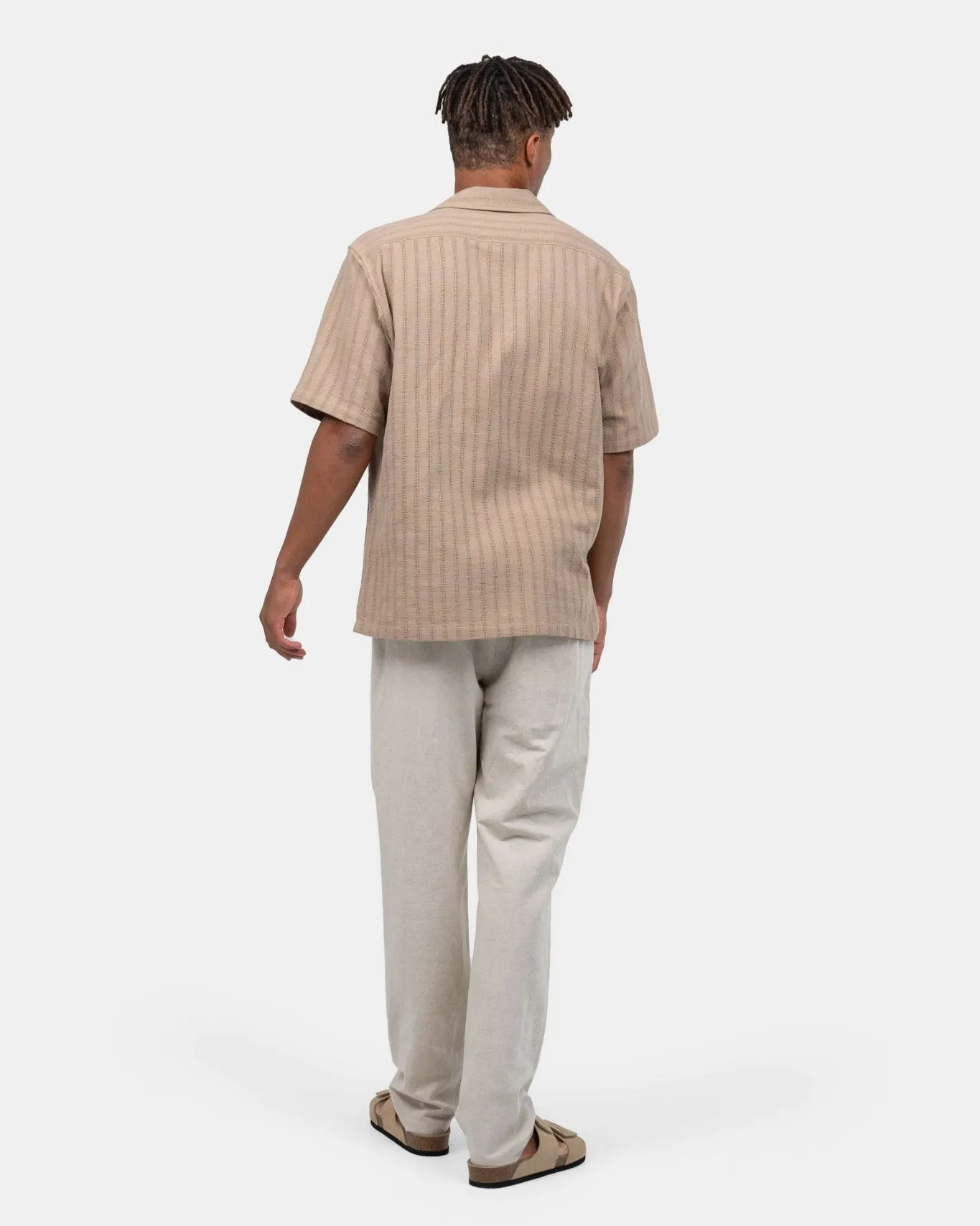 Short sleeve knit shirt Mocha