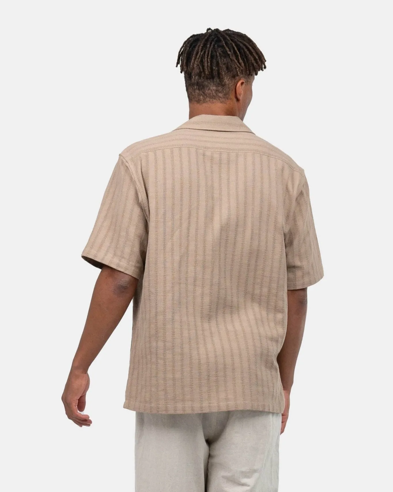 Short sleeve knit shirt Mocha