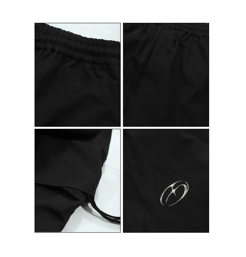 Sia Solid Color White Slim Short Sleeve Cropped Top   High Waist Baggy Multi-Pocket Cargo Pants Matching Set