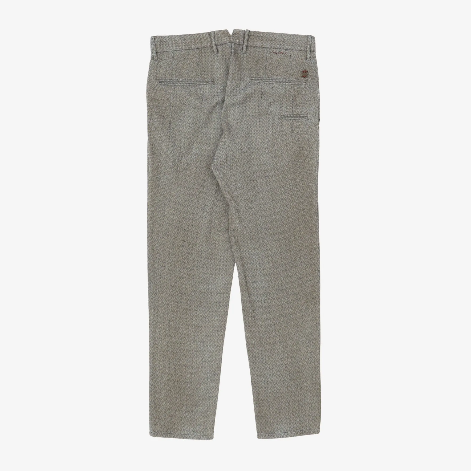 Slim Fit Wool Blend Slacks