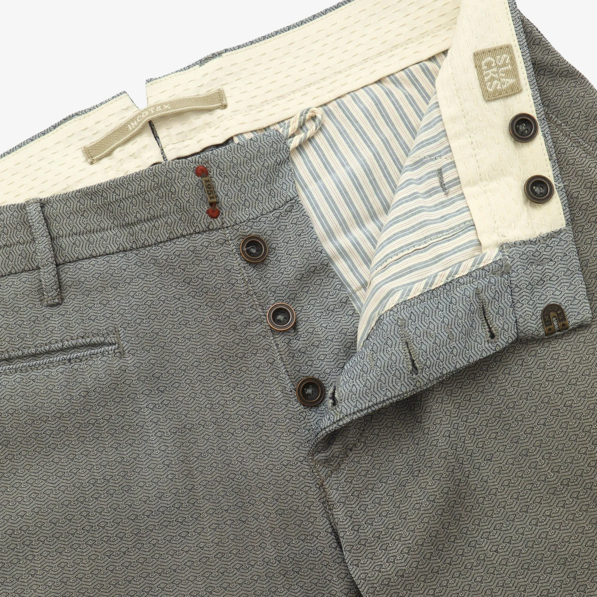 Slim Fit Wool Blend Slacks