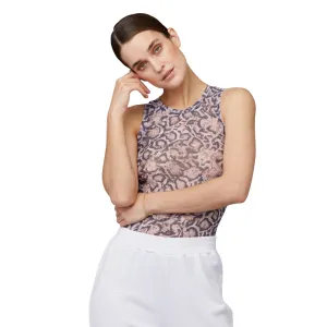Snake Mesh Sleeveless Pullover Tank