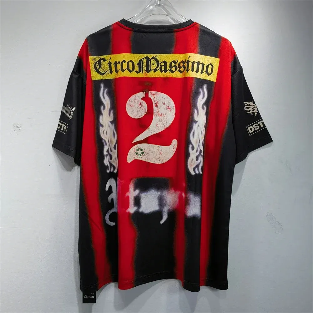 Soccer Jerseys Cactus Jack T-shirt Men Streetwear Loose Breathable Tops Classic Utopia Tour Short Sleeves
