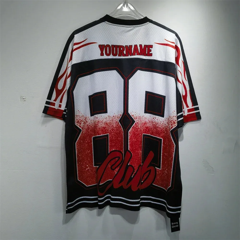 Soccer Jerseys Cactus Jack T-shirt Men Streetwear Loose Breathable Tops Classic Utopia Tour Short Sleeves