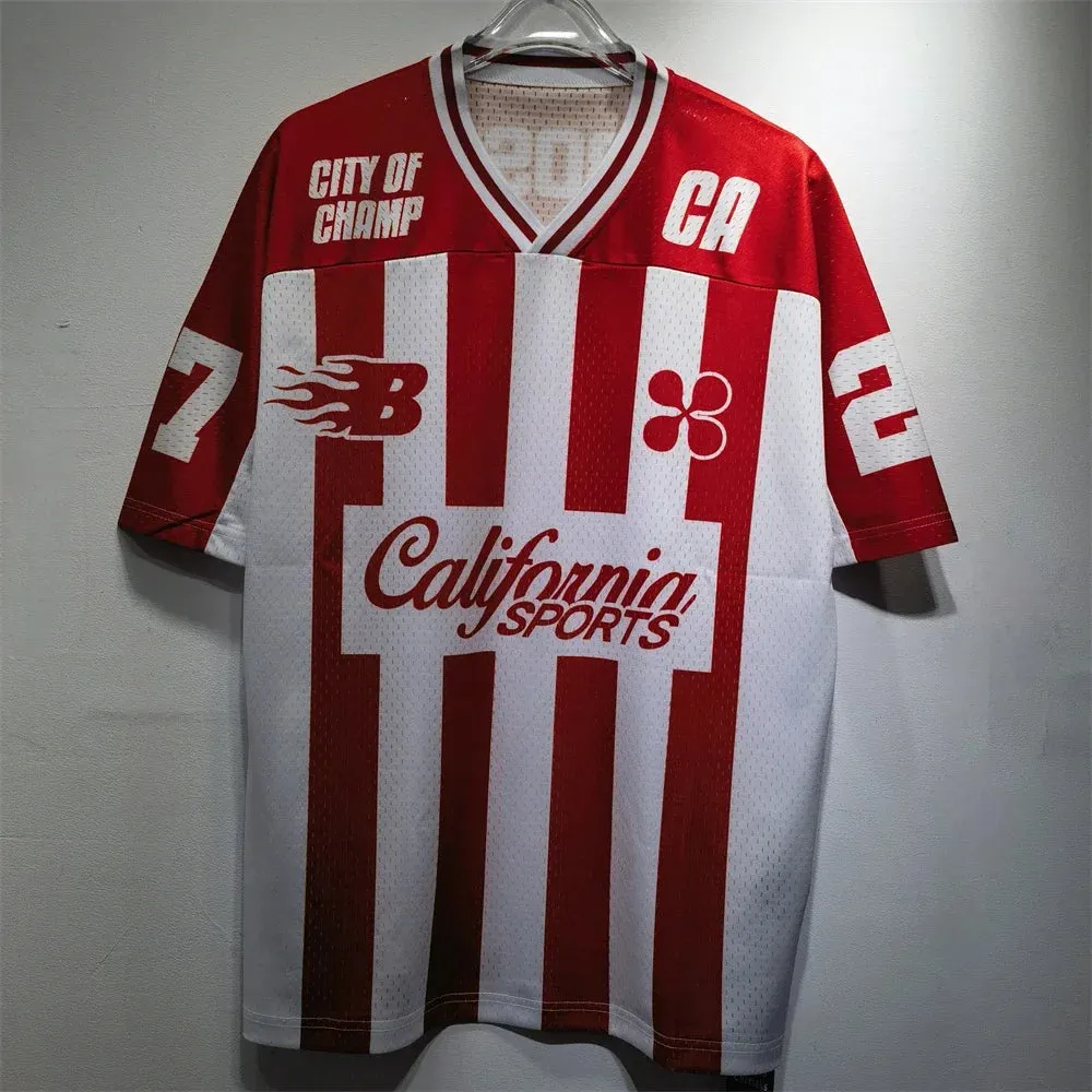Soccer Jerseys Cactus Jack T-shirt Men Streetwear Loose Breathable Tops Classic Utopia Tour Short Sleeves