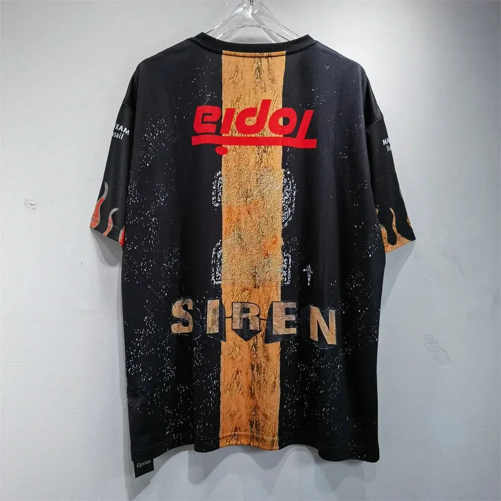 Soccer Jerseys Cactus Jack T-shirt Men Streetwear Loose Breathable Tops Classic Utopia Tour Short Sleeves