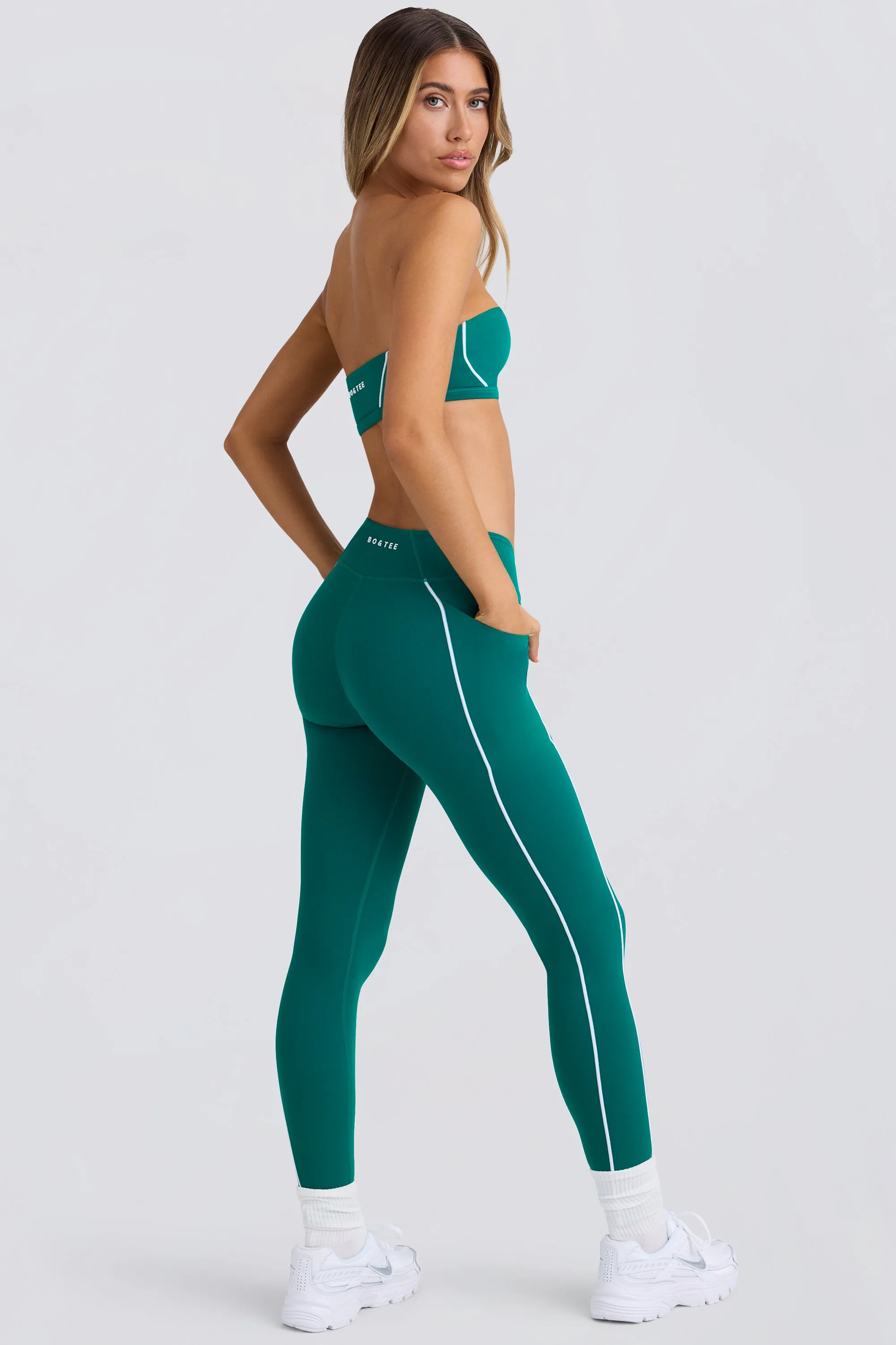 Soft Active Leggings in Varsity Green