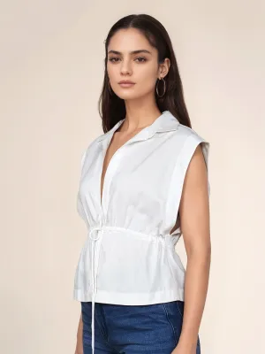 Solid Collared Top