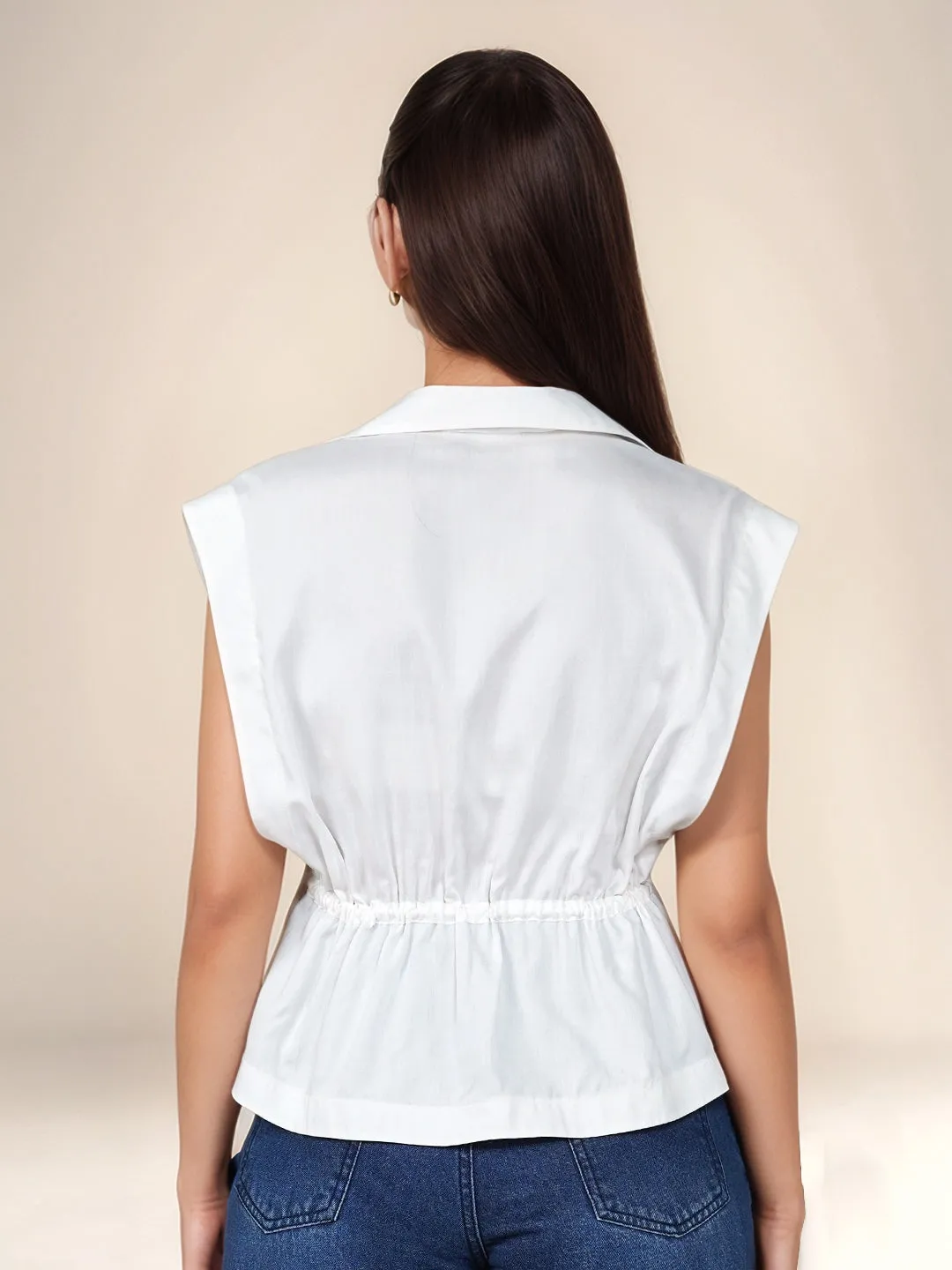 Solid Collared Top