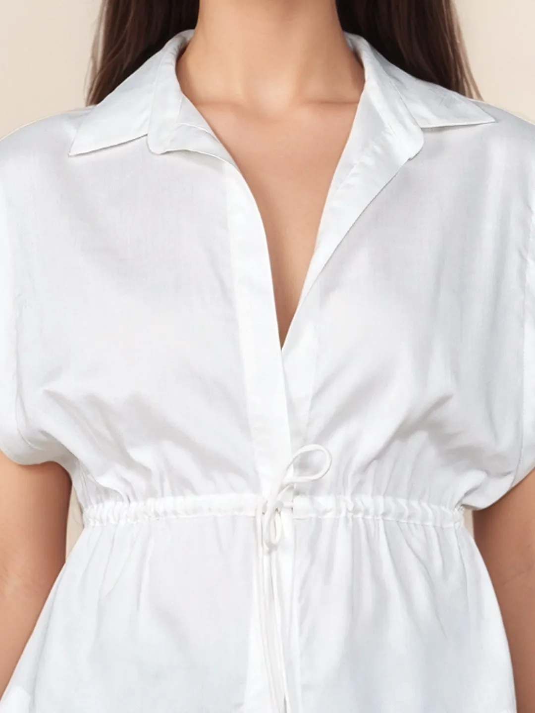 Solid Collared Top