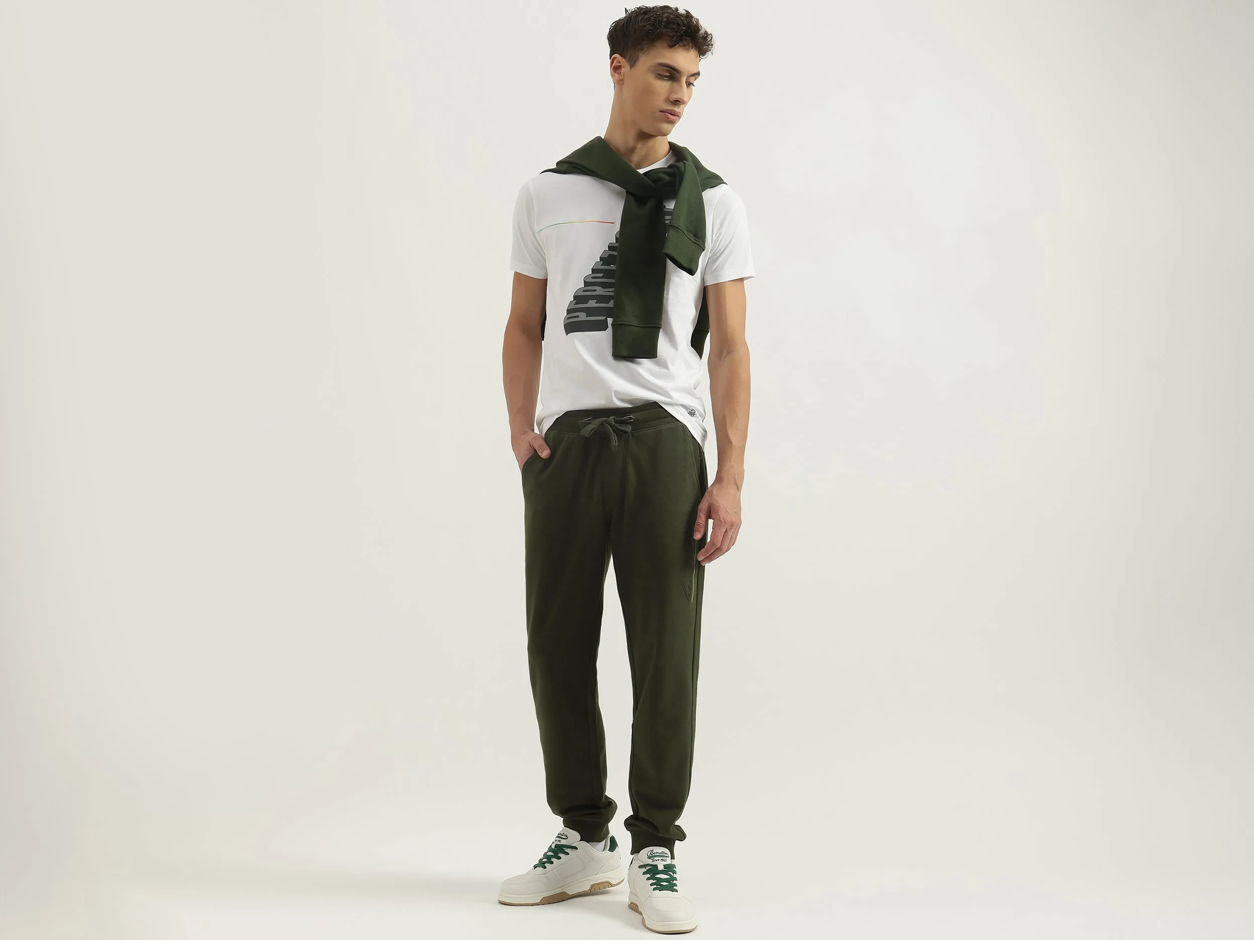 Solid Regular Fit Track Pants