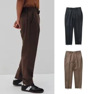 SOPHNET. 24A/W FLANNEL WOOL SHIRRING SLIM FIT SLACKS [ SOPH-242007 ]