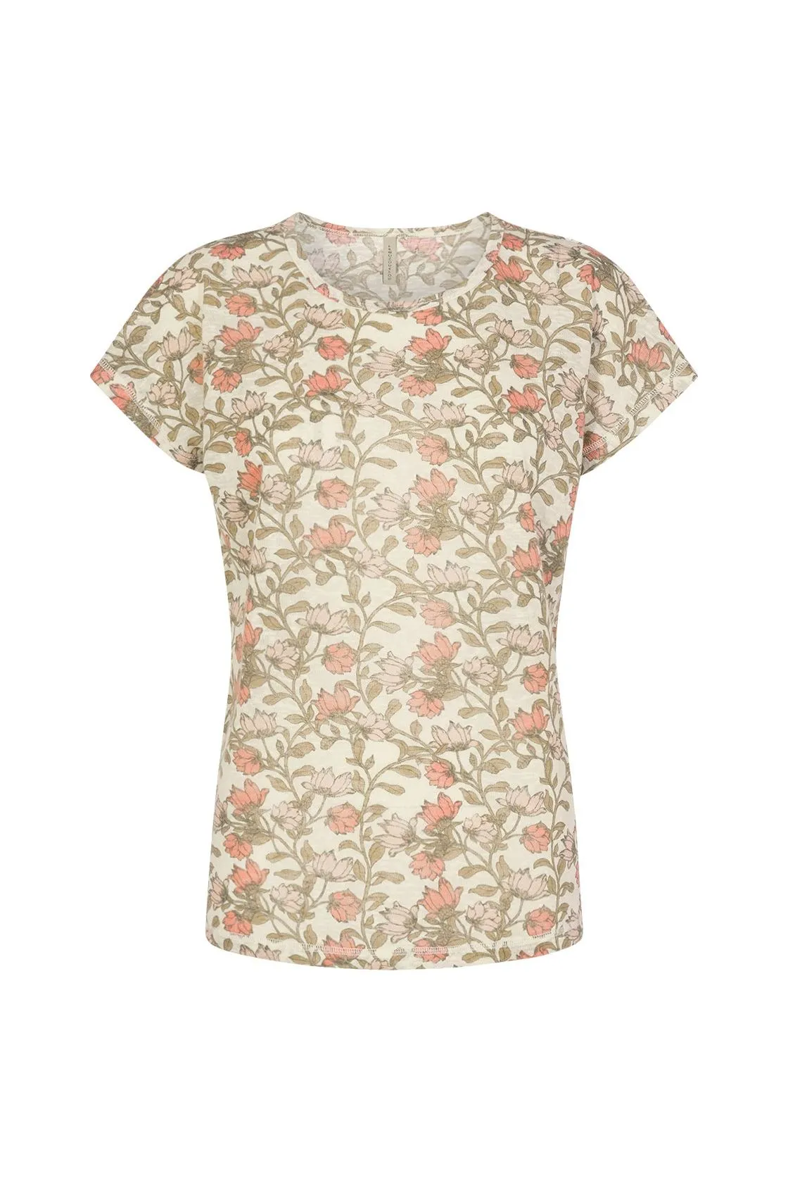 Soya Concept - Ladies Knitted Top - Pale Pink Combi - P25589