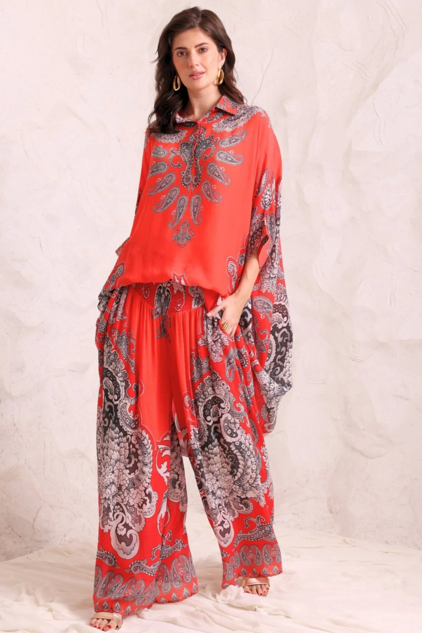 Spicy Margarita Shirred Pants