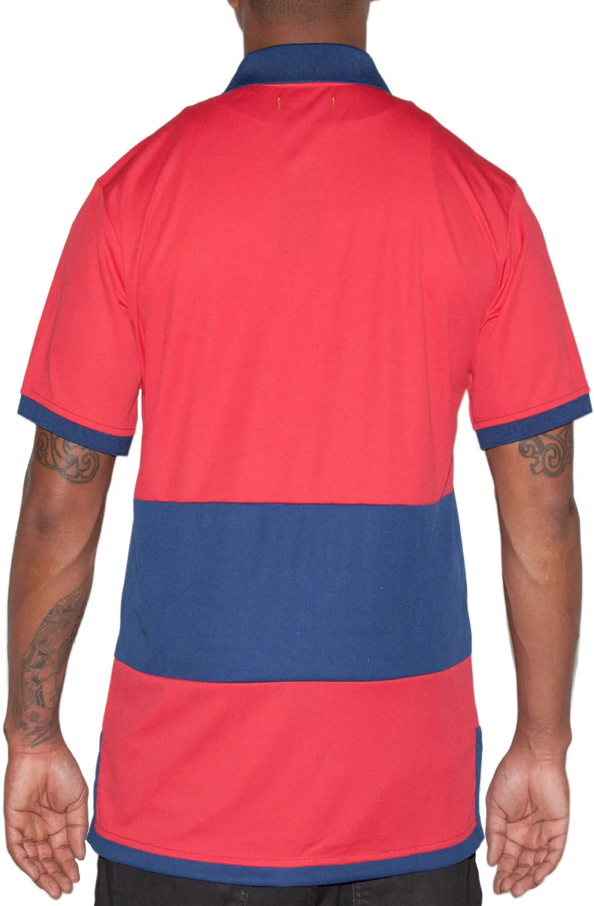 Stay Winning Red/Navy Soccer Polo Tee
