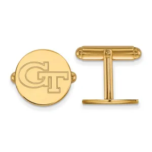 Sterling Silver Gold-plated Georgia Institute of Technology G-T Cuff Links