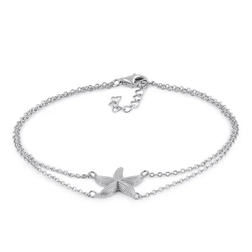 Sterling Silver Starfish Bracelet