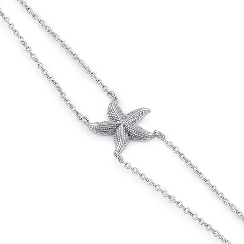 Sterling Silver Starfish Bracelet