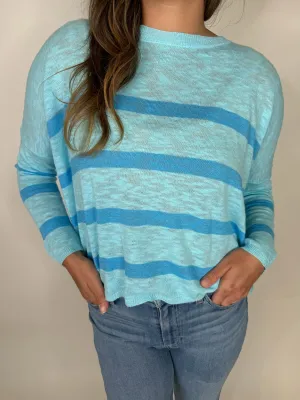 Stitch Drop Ketch Sweater Blue Lagoon