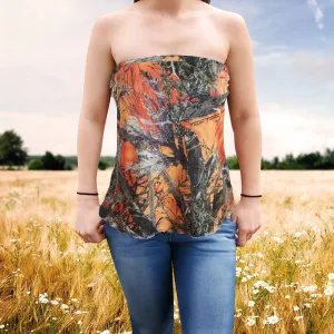 Strapless Camo Top