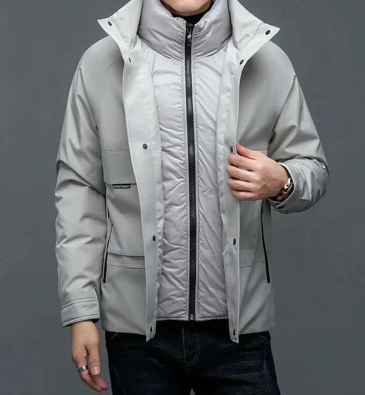 Stylish down jacket for winter activities by Diepold