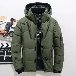 Stylish men's winter coat with a modern design