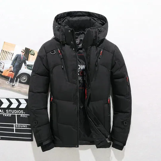 Stylish men's winter coat with a modern design