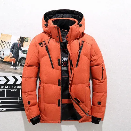 Stylish men's winter coat with a modern design