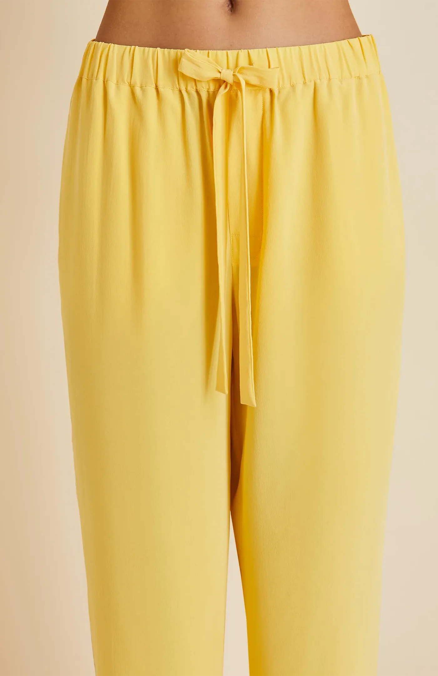 Sunny Side Up | Yellow Satin Loungewear Set
