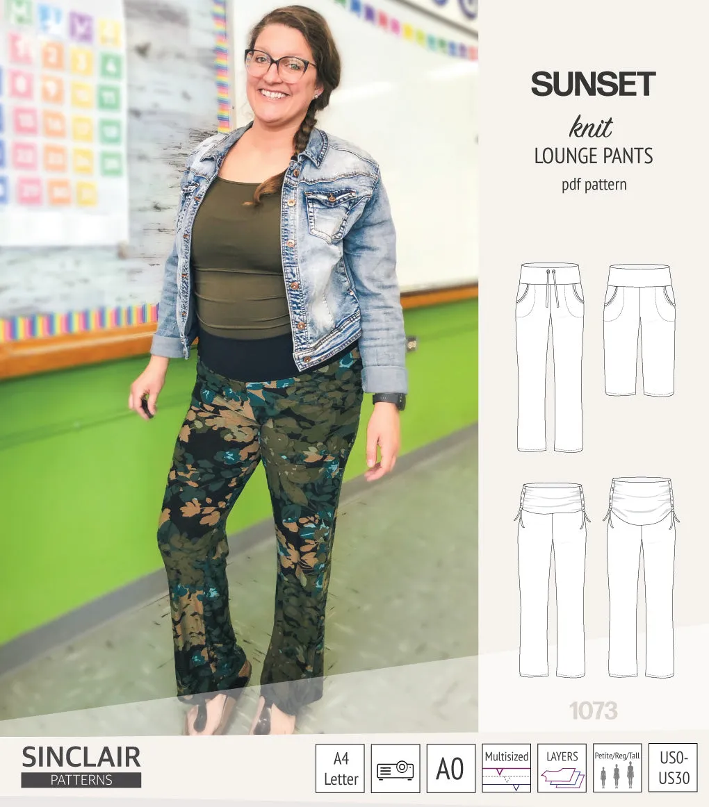 Sunset knit lounge pants (PDF) (2025 Updated)