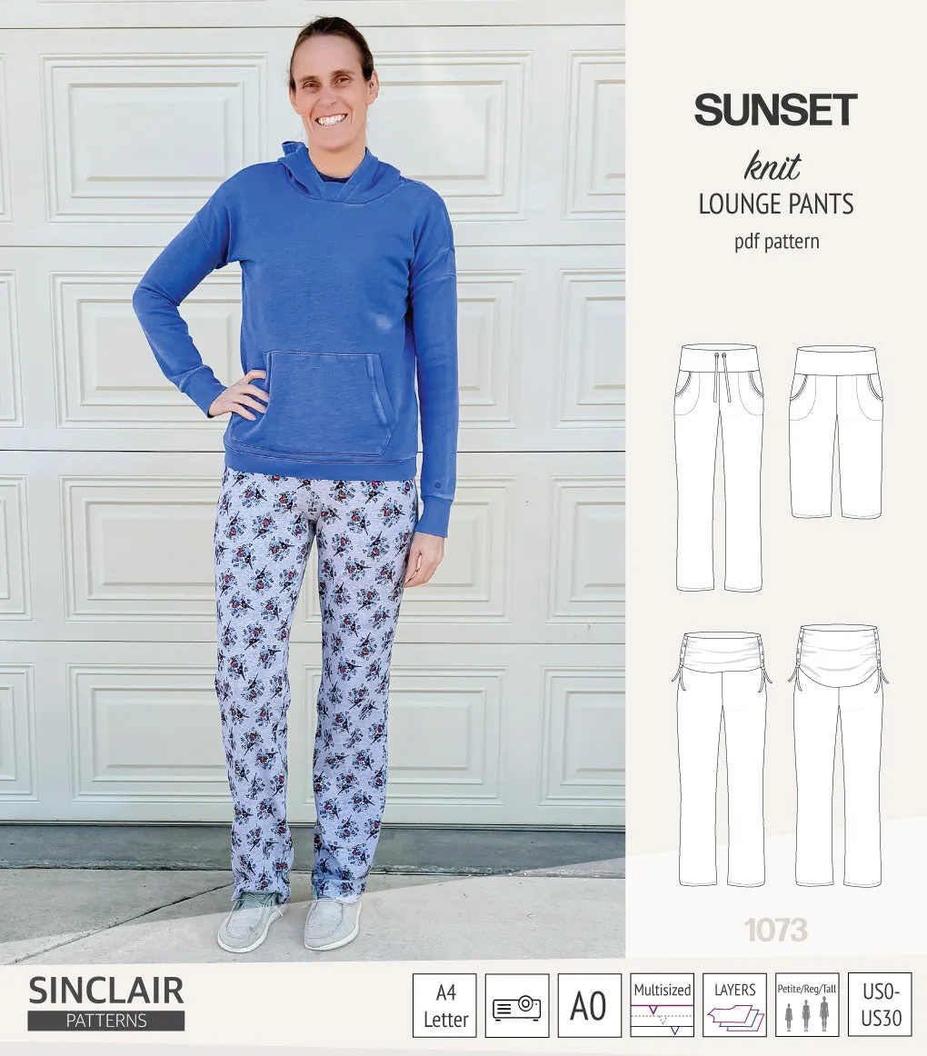Sunset knit lounge pants (PDF) (2025 Updated)