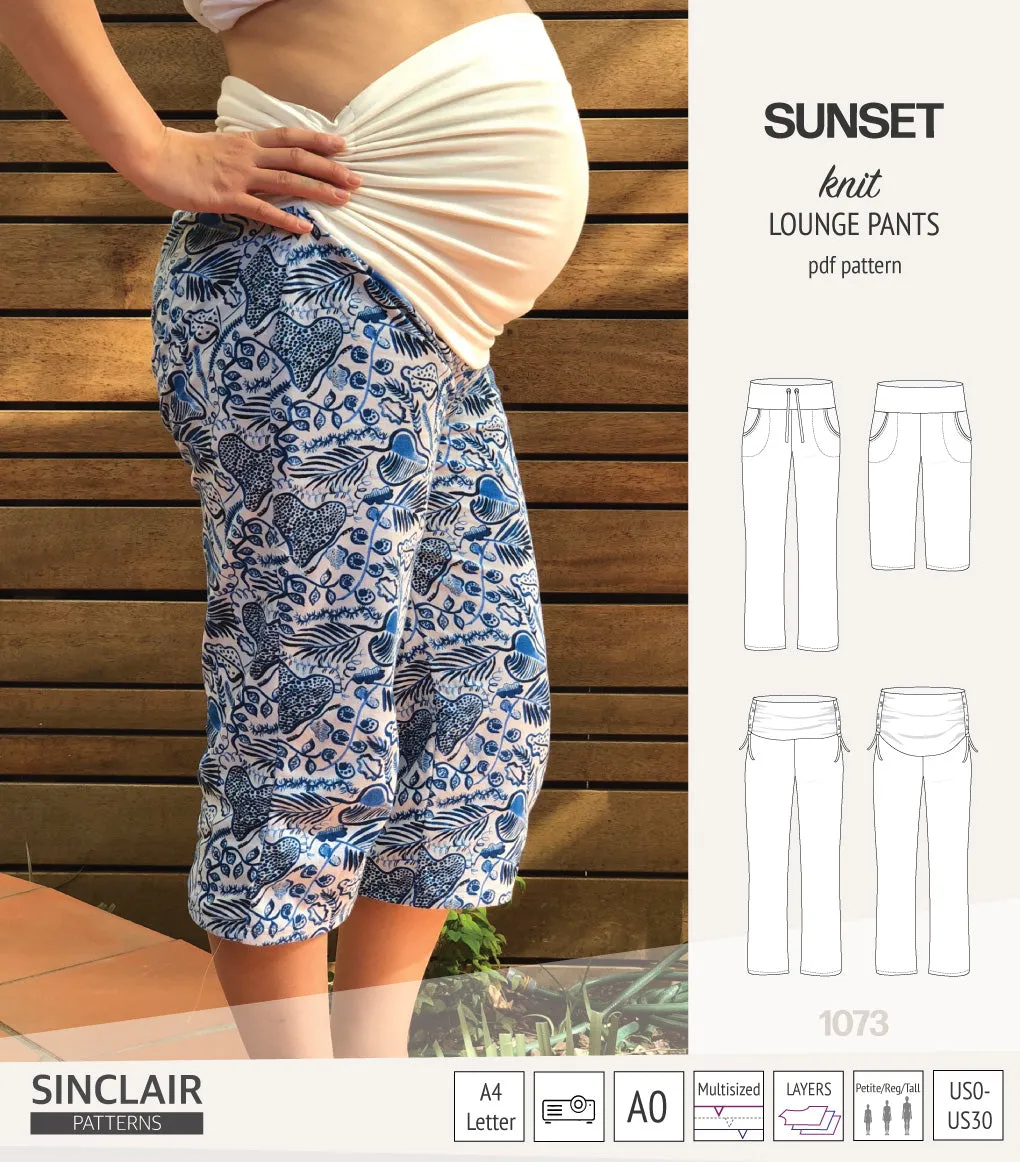 Sunset knit lounge pants (PDF) (2025 Updated)
