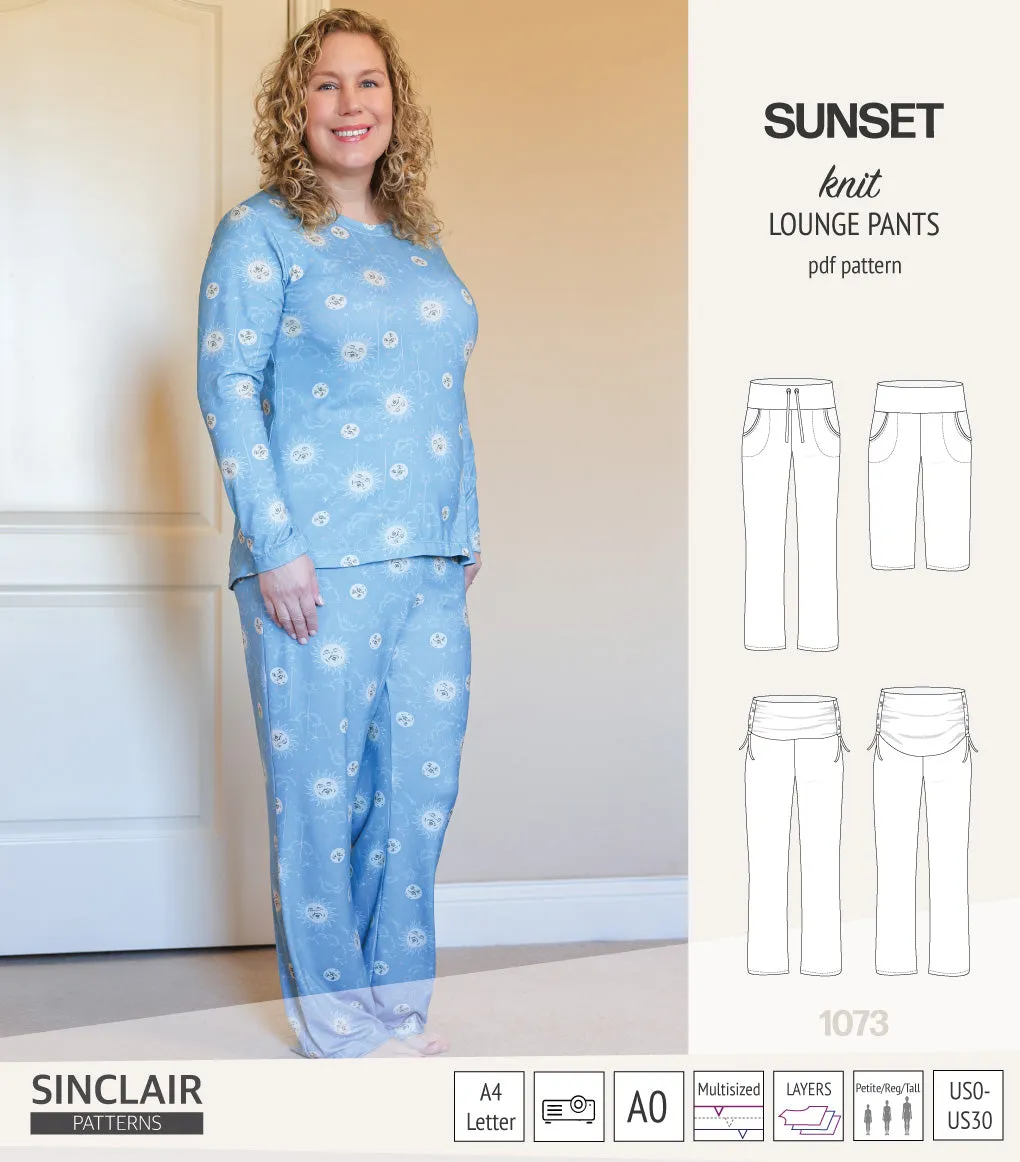 Sunset knit lounge pants (PDF) (2025 Updated)