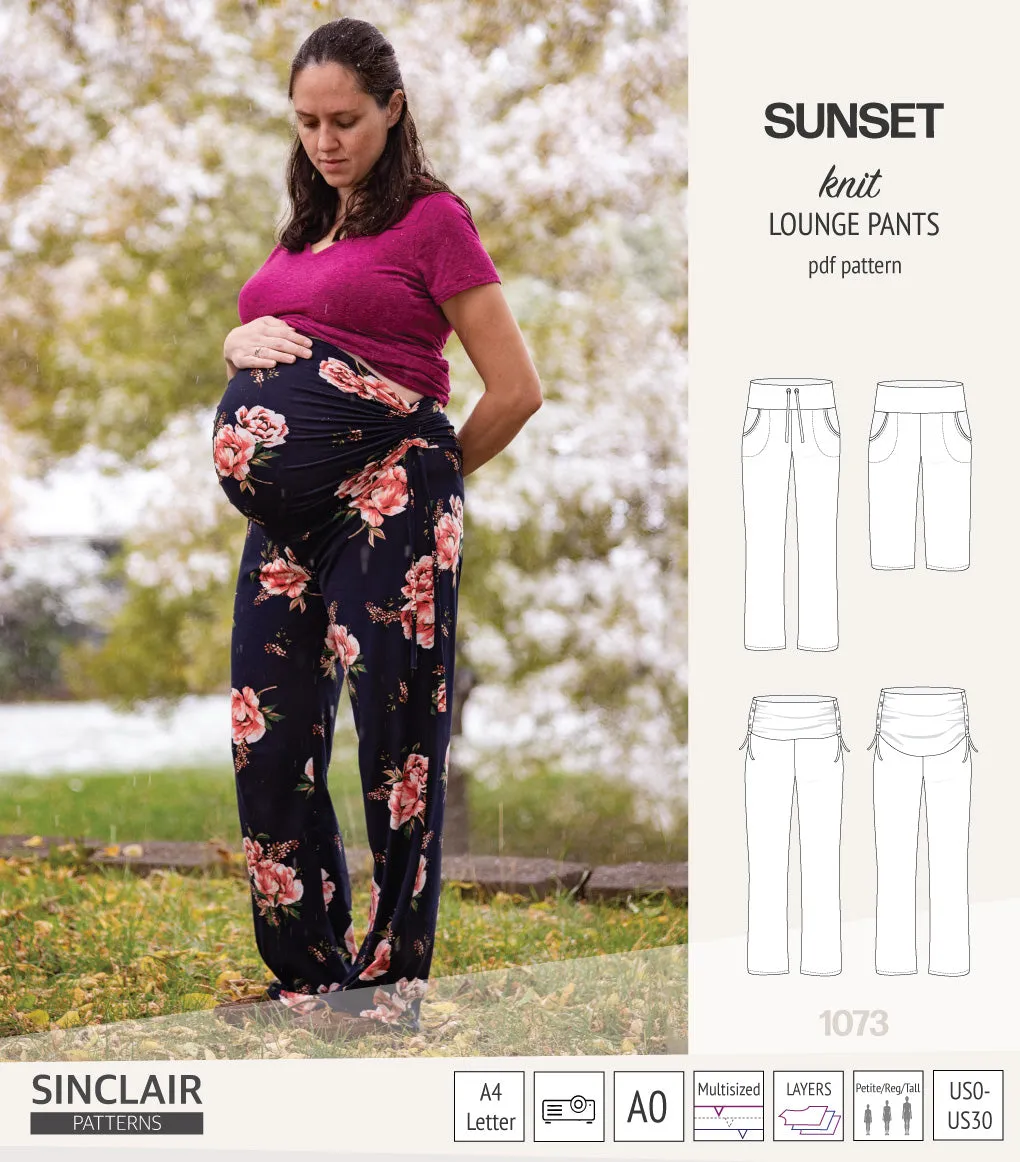 Sunset knit lounge pants (PDF) (2025 Updated)
