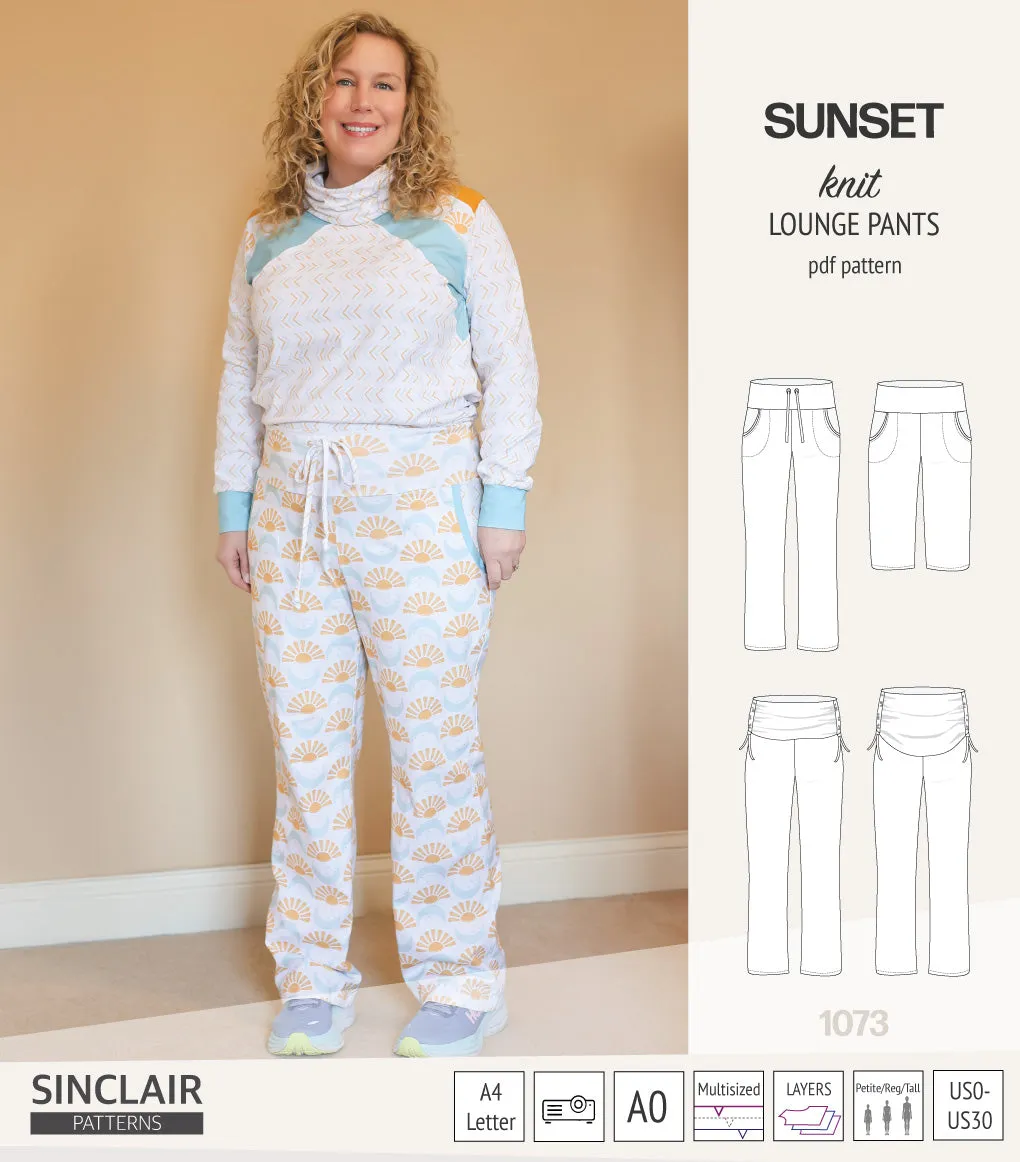 Sunset knit lounge pants (PDF) (2025 Updated)