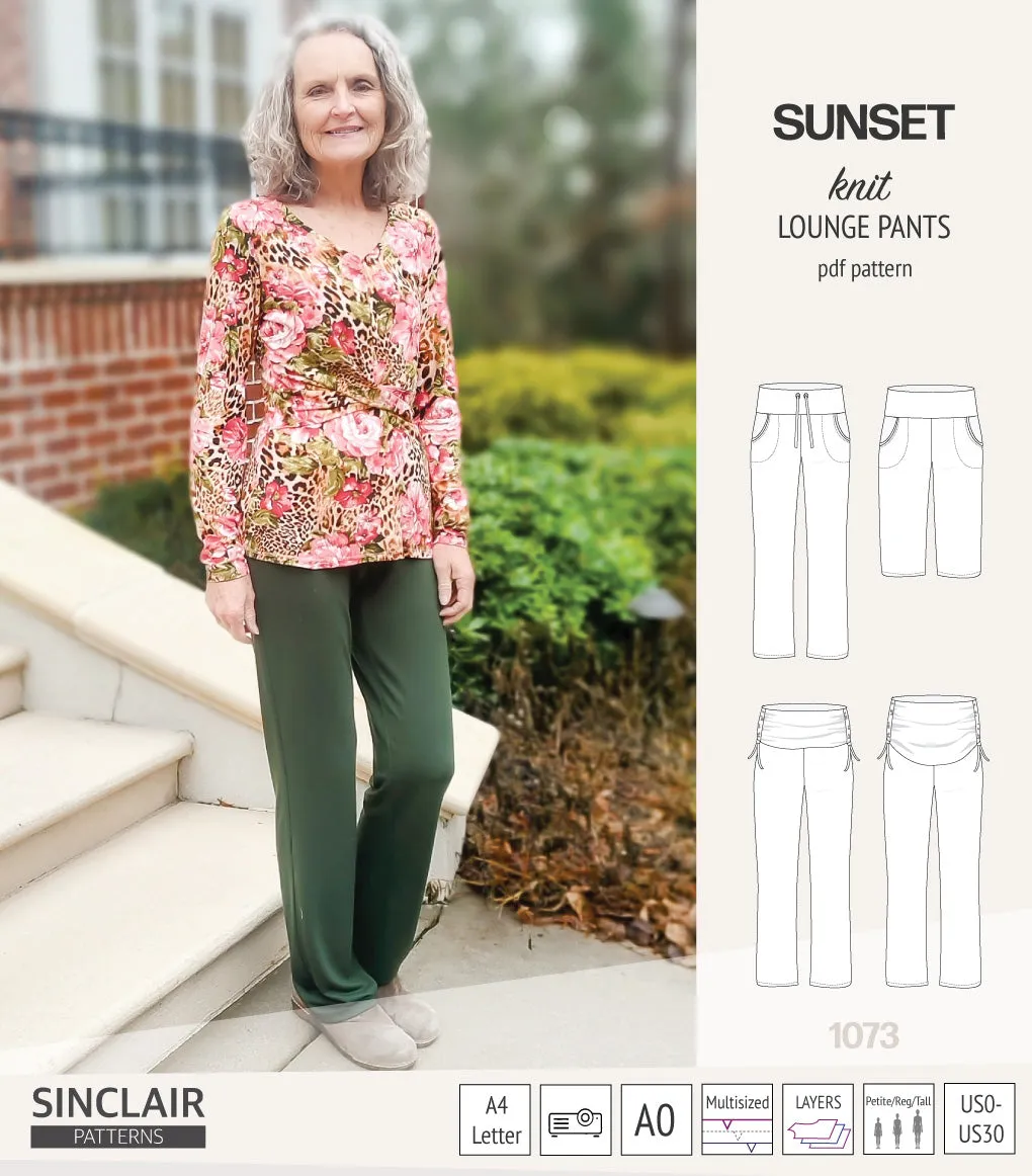 Sunset knit lounge pants (PDF) (2025 Updated)