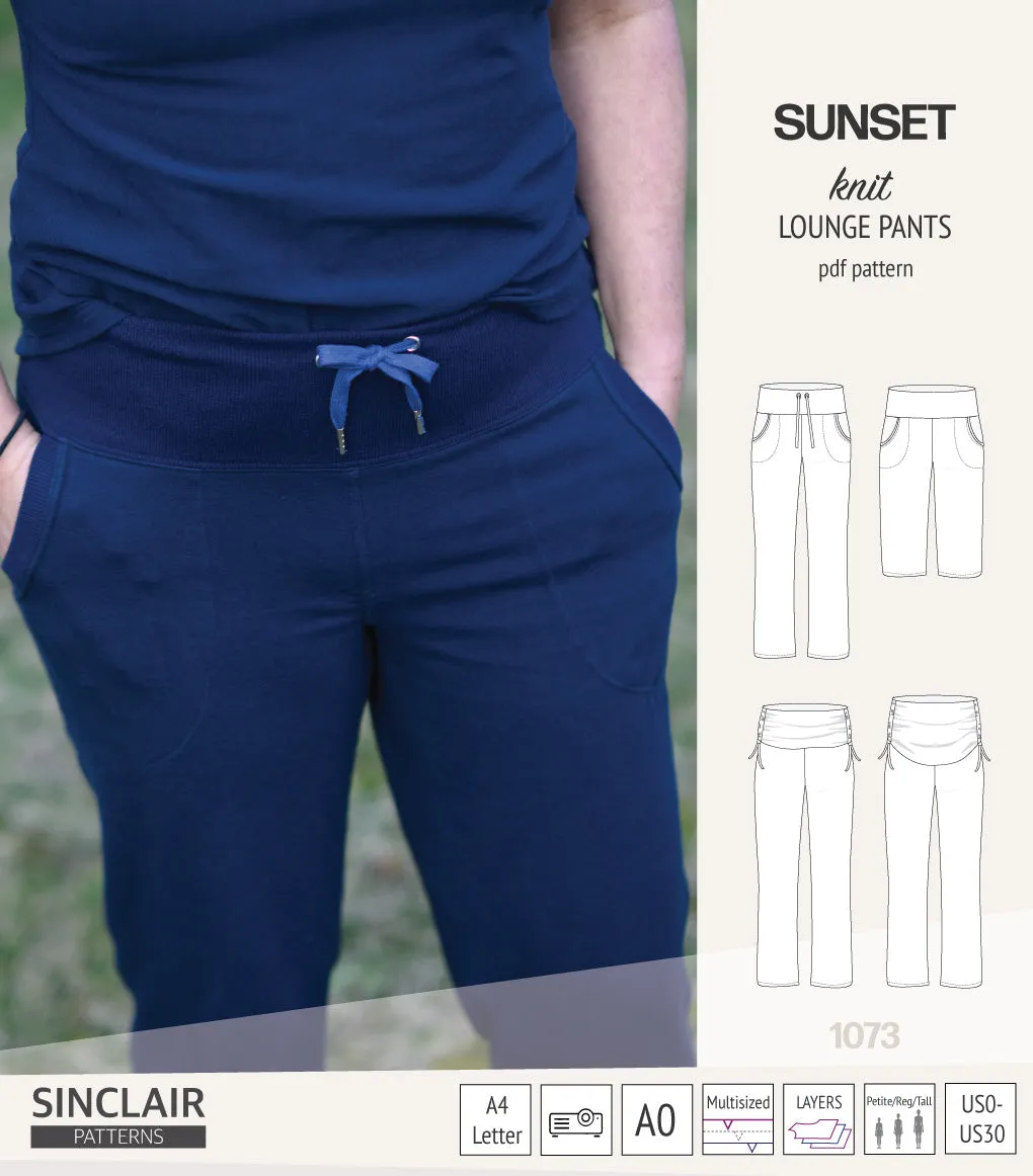 Sunset knit lounge pants (PDF) (2025 Updated)