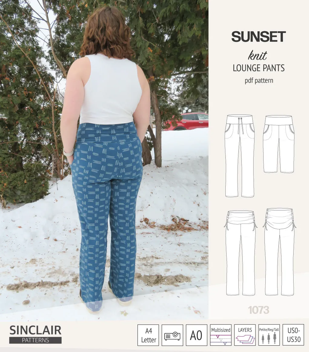 Sunset knit lounge pants (PDF) (2025 Updated)