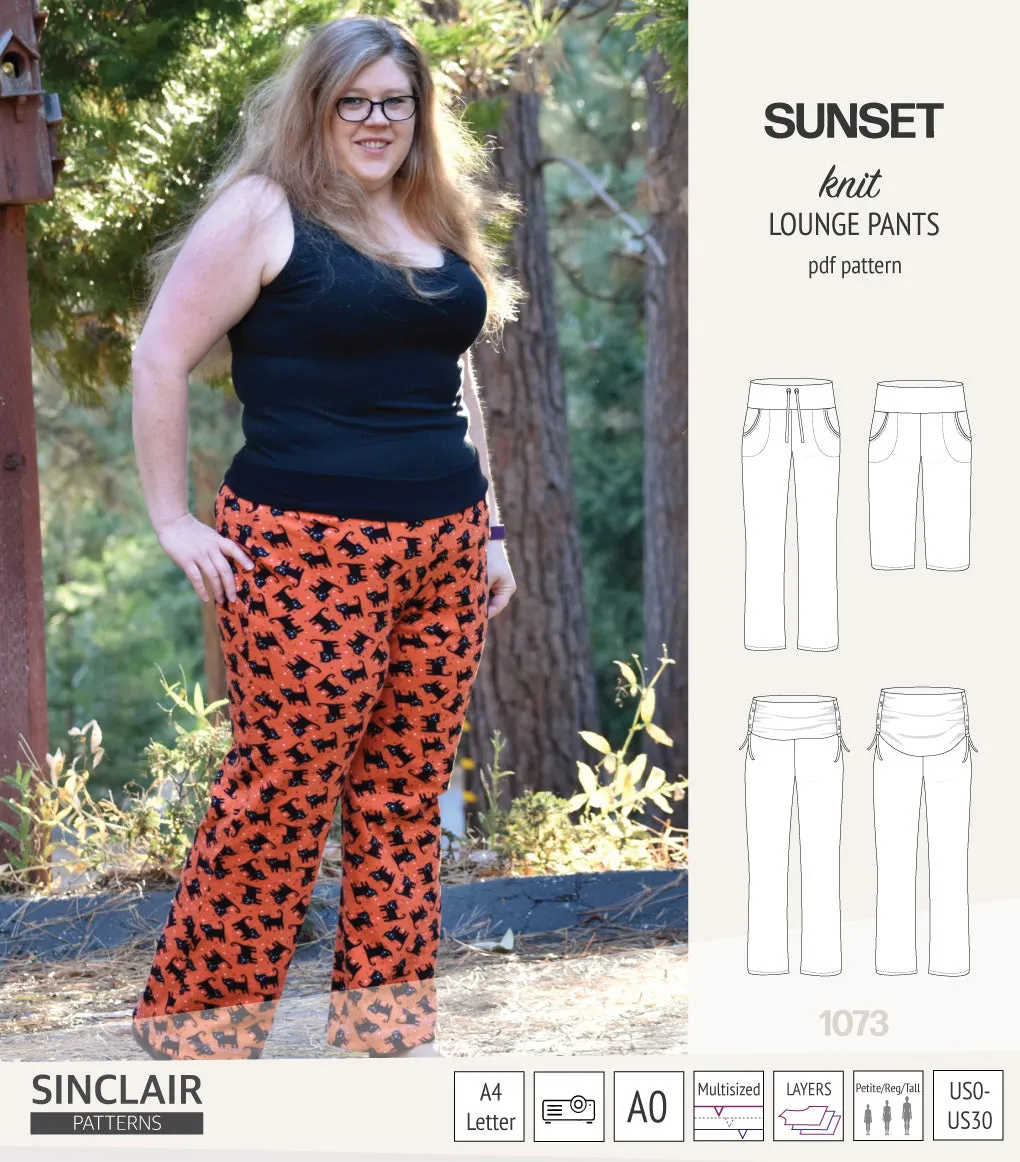 Sunset knit lounge pants (PDF) (2025 Updated)