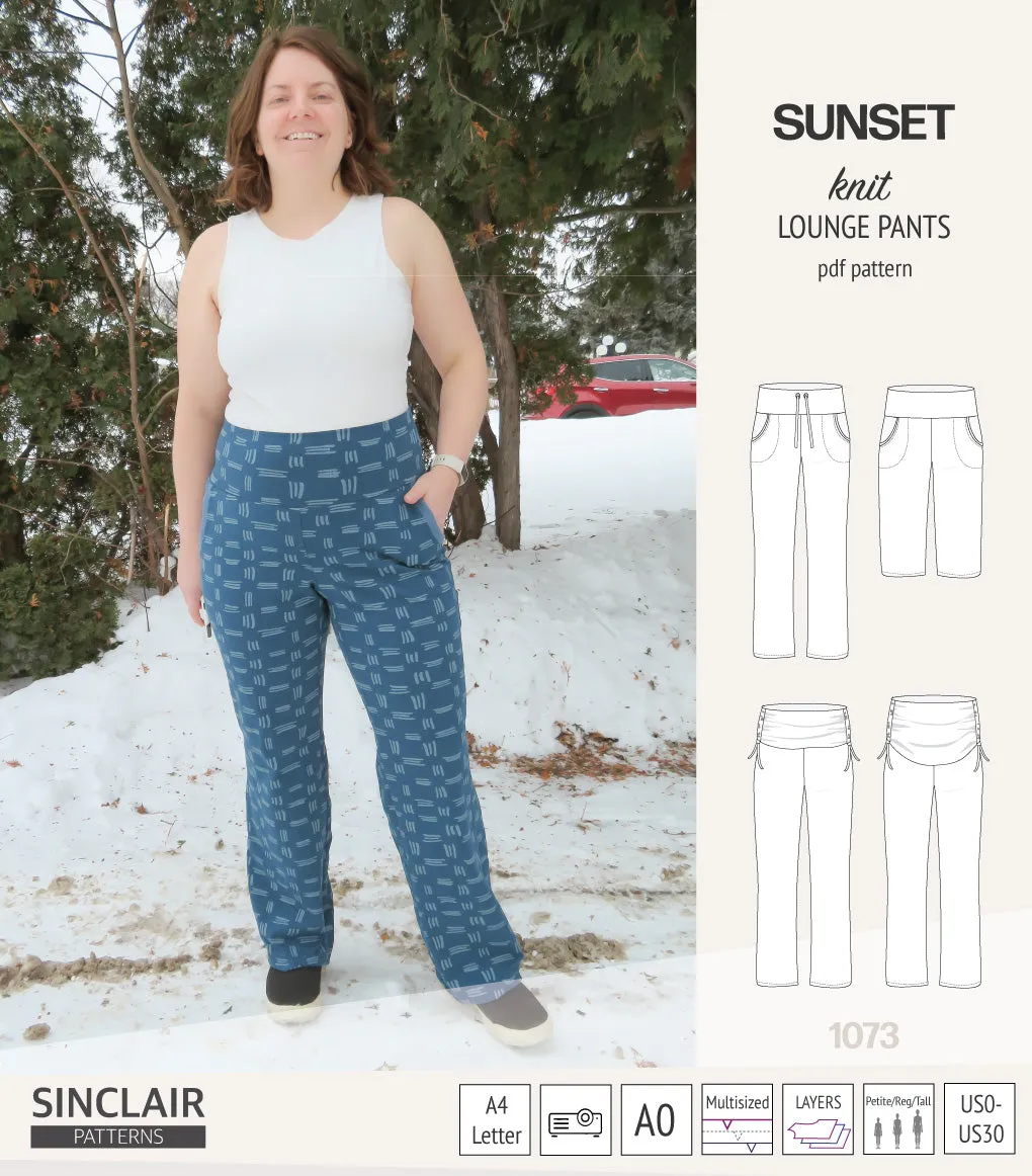Sunset knit lounge pants (PDF) (2025 Updated)