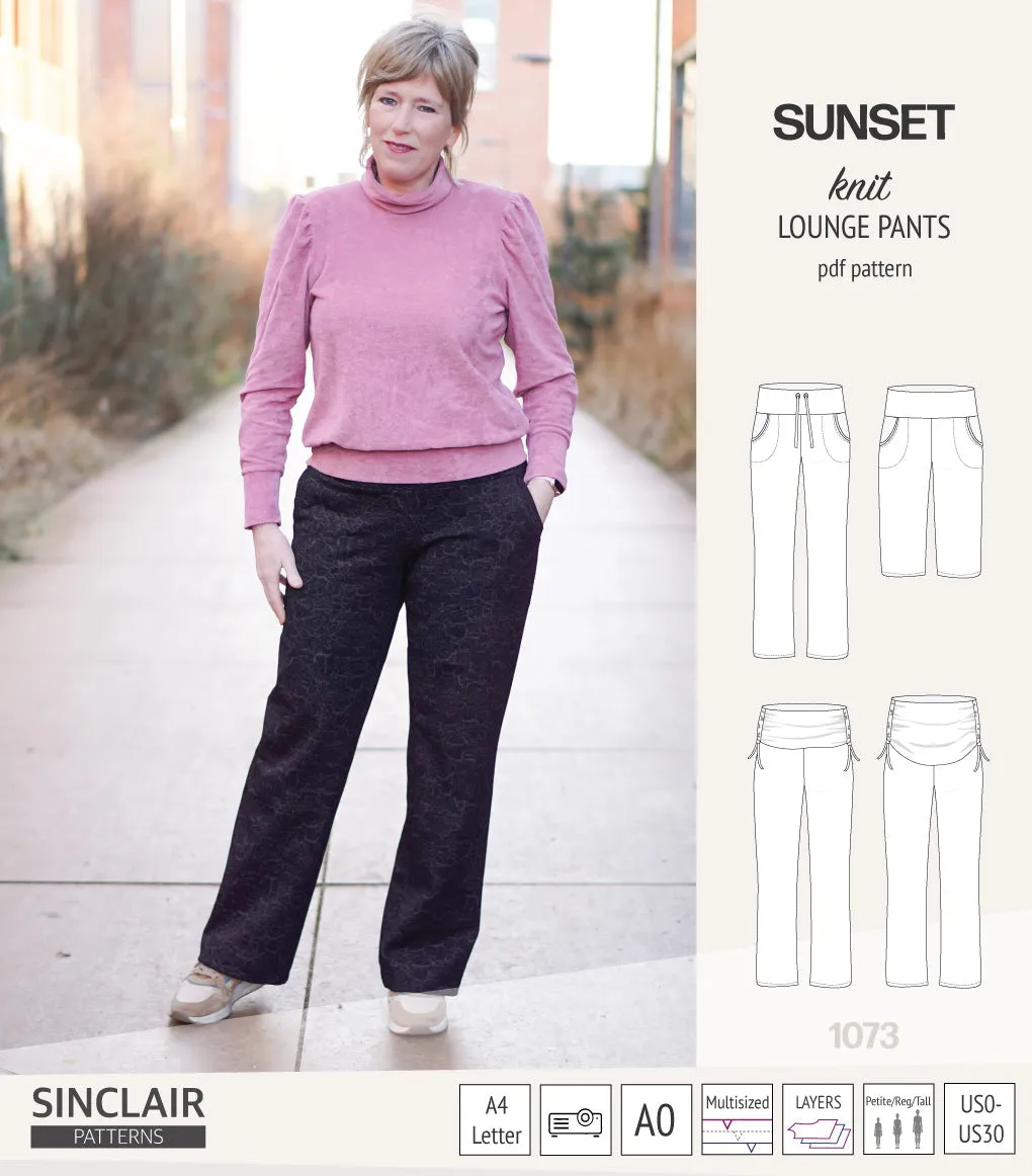 Sunset knit lounge pants (PDF) (2025 Updated)