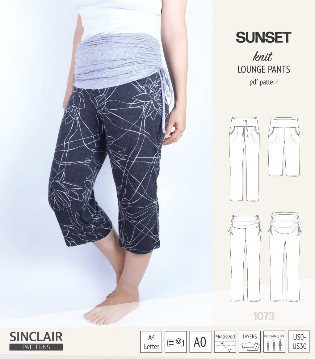 Sunset knit lounge pants (PDF) (2025 Updated)