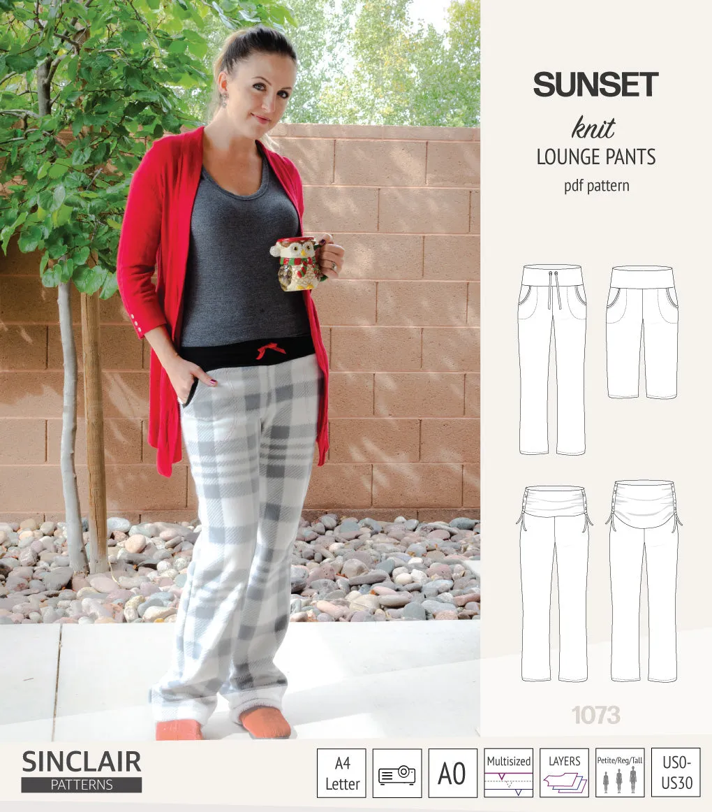 Sunset knit lounge pants (PDF) (2025 Updated)