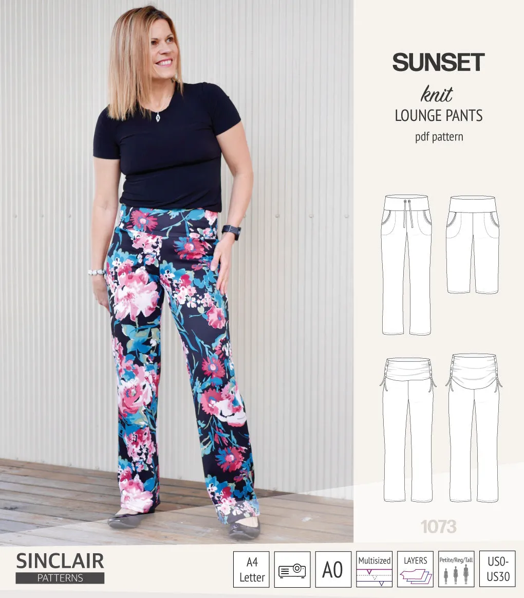 Sunset knit lounge pants (PDF) (2025 Updated)