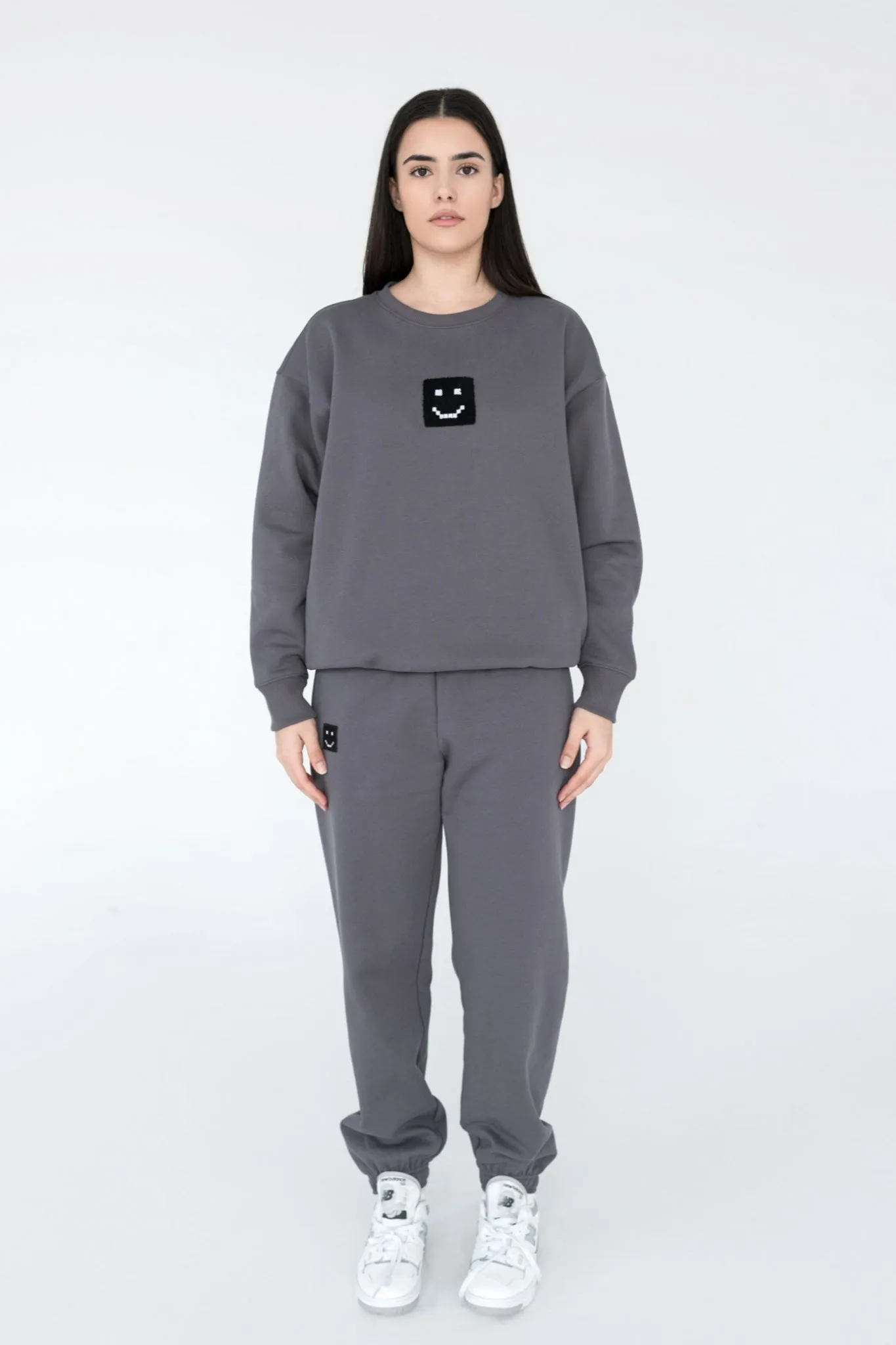SuperSoft™ Pixel Charcoal Suit: Sweatshirt & Pants