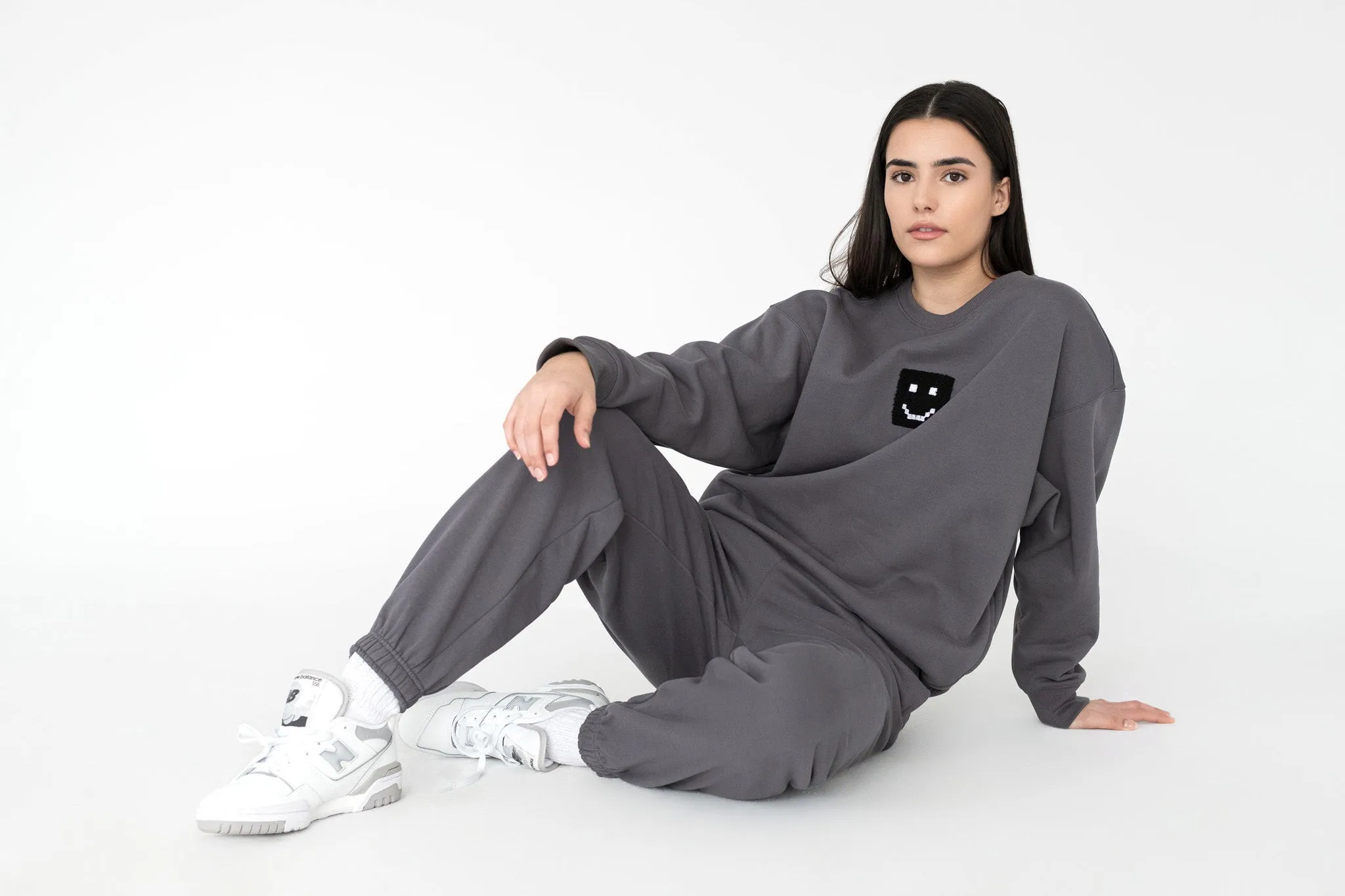 SuperSoft™ Pixel Charcoal Suit: Sweatshirt & Pants