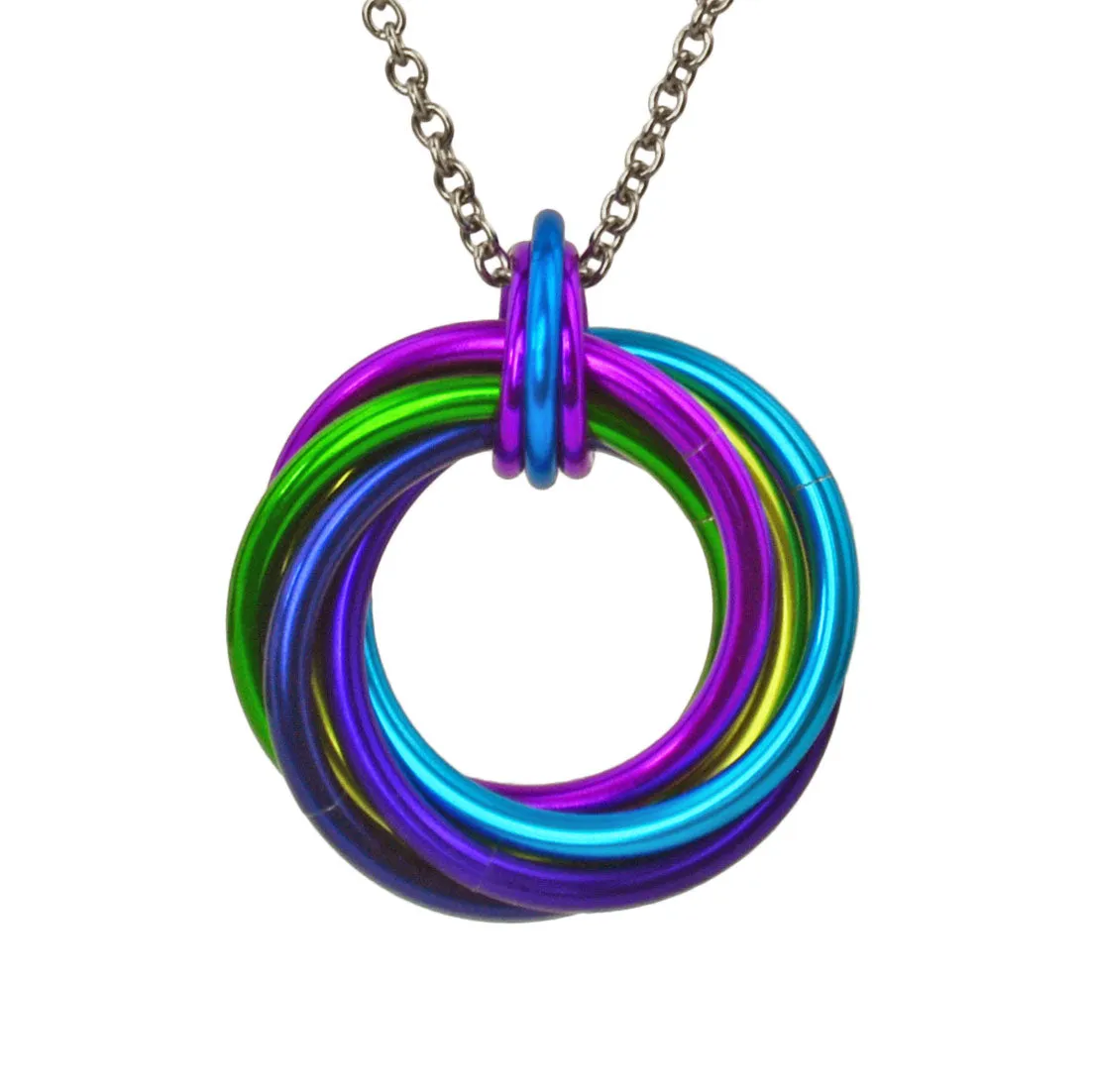 Swirl Pendant - Peacock