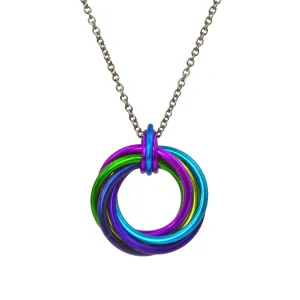Swirl Pendant - Peacock